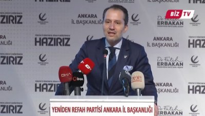 GENEL BAŞKANIMIZ SAYIN DR. FATİH ERBAKAN'IN ANKARA 2. OLAĞAN İL KONGRESİNDE YAPMIŞ OLDUĞU KONUŞMA